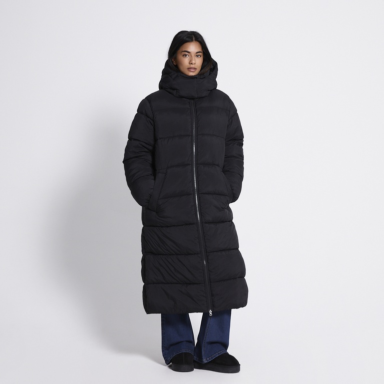 Long puffer jacket "Freja" Black